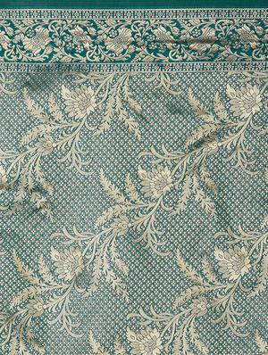 self design banarasi saree with blouse - 16954419 - Standard Image - 4