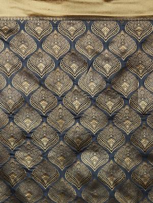 self design banarasi saree with blouse - 16954422 - Standard Image - 4
