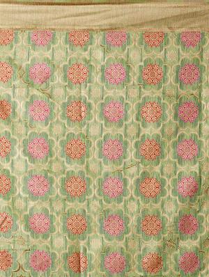 self design banarasi saree with blouse - 16954447 - Standard Image - 4