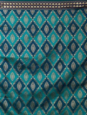 geometrical banarasi saree with blouse - 16954448 - Standard Image - 4