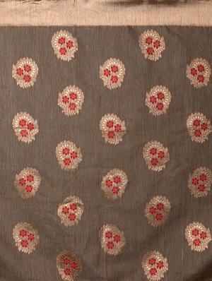 self design banarasi saree with blouse - 16954450 - Standard Image - 4