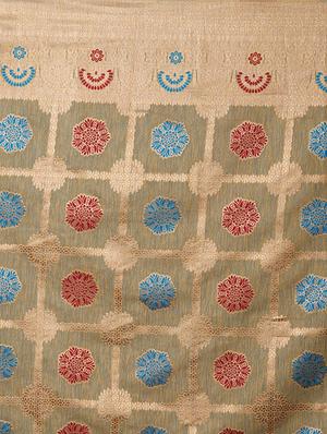 self design banarasi saree with blouse - 16954456 - Standard Image - 4