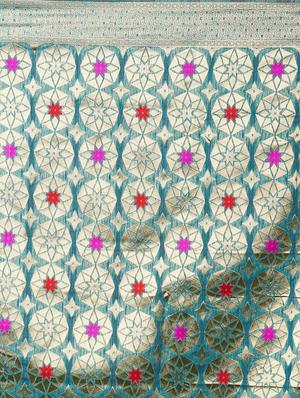 self design banarasi saree with blouse - 16954460 - Standard Image - 4