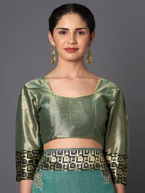 self design banarasi saree with blouse - 16954464 - Standard Image - 3