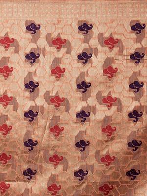 self design banarasi saree with blouse - 16954466 - Standard Image - 4