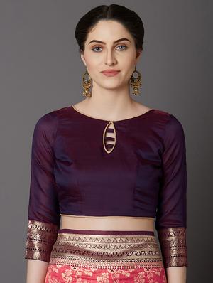 self design banarasi saree with blouse - 16954475 - Standard Image - 3