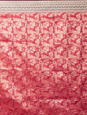 self design banarasi saree with blouse - 16954475 - Standard Image - 4