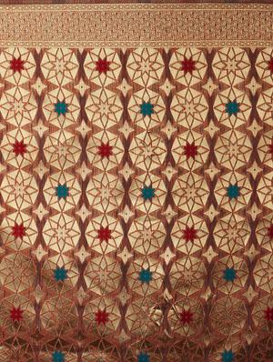 self design banarasi saree with blouse - 16954478 - Standard Image - 4