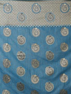 self design banarasi saree with blouse - 16954500 - Standard Image - 4