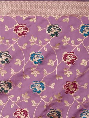 self design banarasi saree with blouse - 16954509 - Standard Image - 4