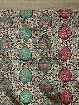 self design banarasi saree with blouse - 16954513 - Standard Image - 4