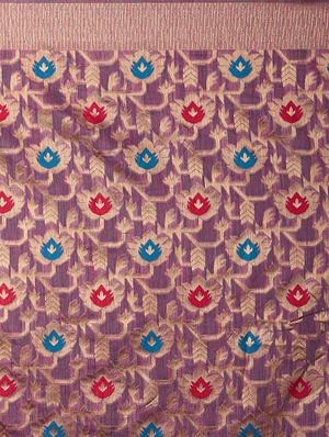 self design banarasi saree with blouse - 16954514 - Standard Image - 4
