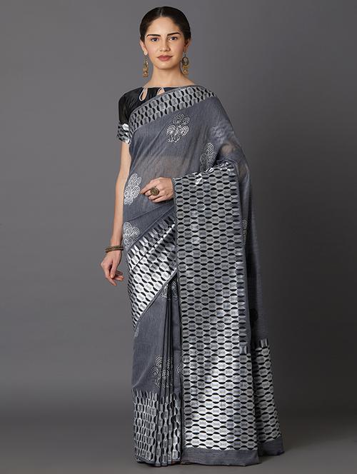self design banarasi saree with blouse - 16954518 - Standard Image - 1
