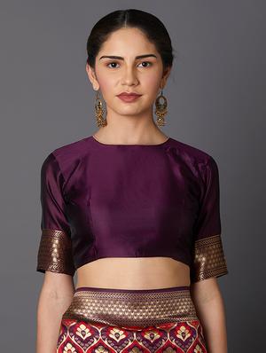 self design banarasi saree with blouse - 16954521 - Standard Image - 3