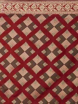 self design banarasi saree with blouse - 16954558 - Standard Image - 4