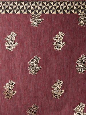 self design banarasi saree with blouse - 16954579 - Standard Image - 4