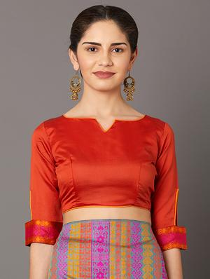 self design banarasi saree with blouse - 16954599 - Standard Image - 3
