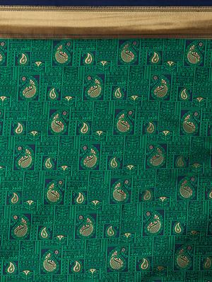 self design banarasi saree with blouse - 16954608 - Standard Image - 4