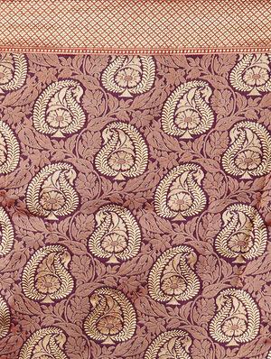 self design banarasi saree with blouse - 16954610 - Standard Image - 4
