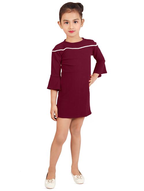 brown cotton blend frock - 16954616 - Standard Image - 1