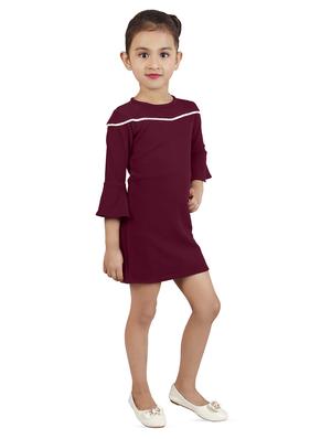 brown cotton blend frock - 16954616 - Standard Image - 2