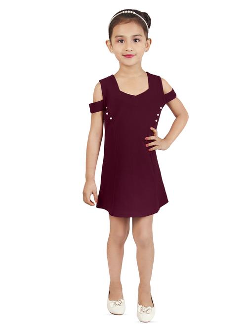 brown cotton blend frock - 16954618 - Standard Image - 1