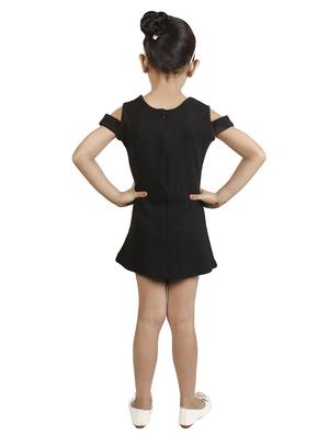black cotton blend frock - 16954619 - Standard Image - 3