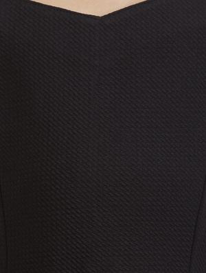 black cotton blend frock - 16954619 - Standard Image - 4