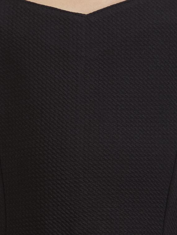 black cotton blend frock - 16954619 - Zoom Image - 4
