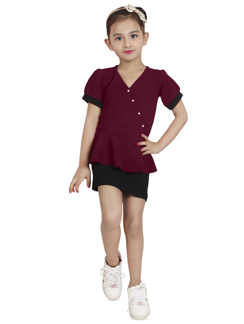 brown cotton blend frock - 16954625 - Zoom Image - 1