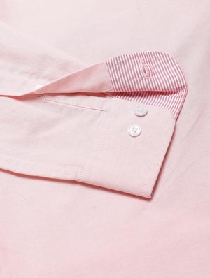 pink solid casual shirt - 16954694 - Standard Image - 6