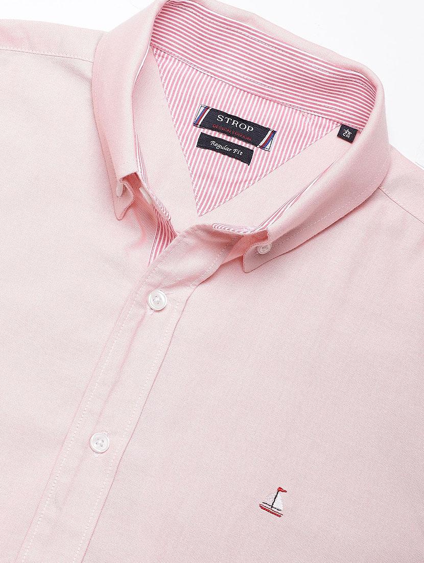pink solid casual shirt - 16954694 - Zoom Image - 5