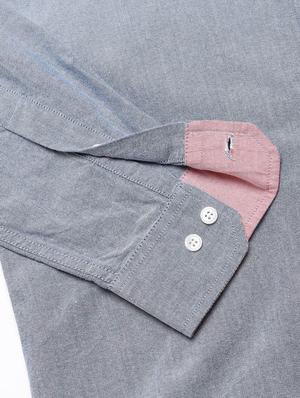 grey solid casual shirt - 16954696 - Standard Image - 6