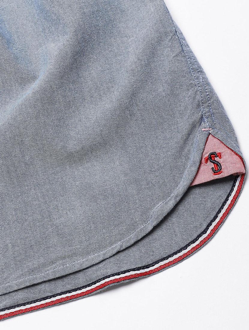 grey solid casual shirt - 16954696 - Zoom Image - 7