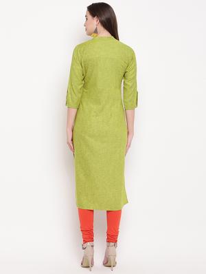 embellished straight kurta - 16954709 - Standard Image - 3