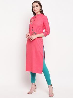 embellished straight kurta - 16954713 - Standard Image - 2