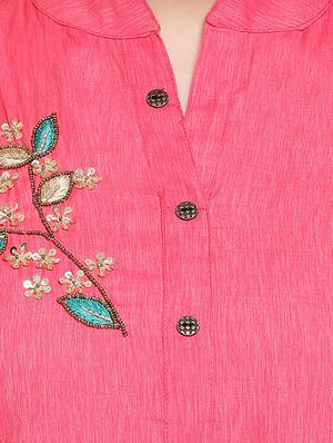 embellished straight kurta - 16954713 - Standard Image - 4