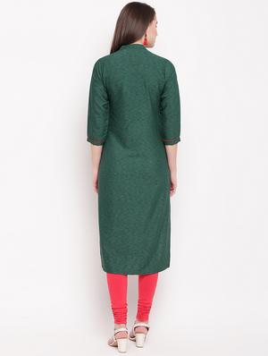 embellished straight kurta - 16954714 - Standard Image - 3
