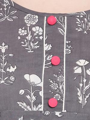floral a-line kurta - 16954717 - Standard Image - 4