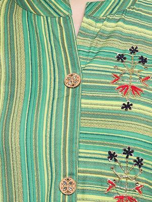 striped straight kurta - 16954719 - Standard Image - 4