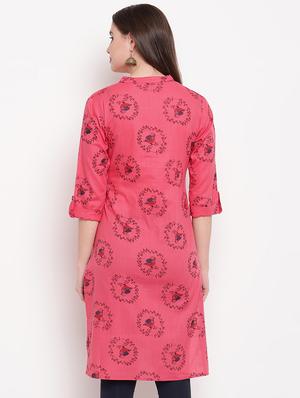 conversational straight kurta - 16954727 - Standard Image - 3