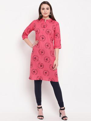 conversational straight kurta - 16954727 - Standard Image - 4
