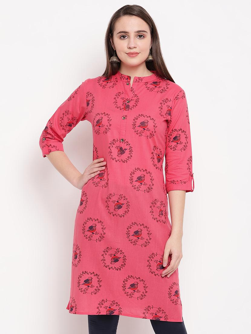 conversational straight kurta - 16954727 - Zoom Image - 1