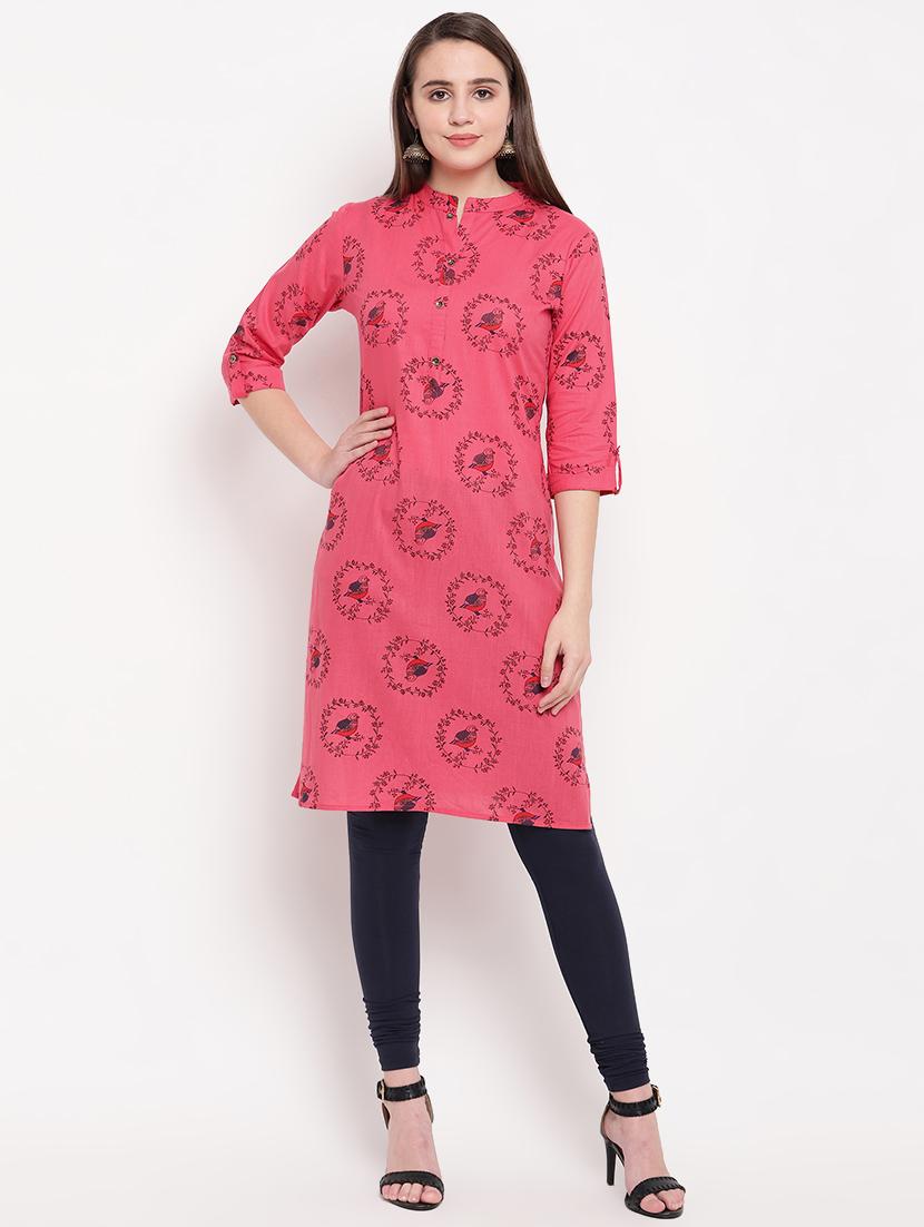 conversational straight kurta - 16954727 - Zoom Image - 4