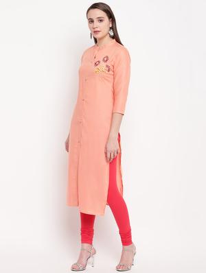 embellished straight kurta - 16954764 - Standard Image - 2