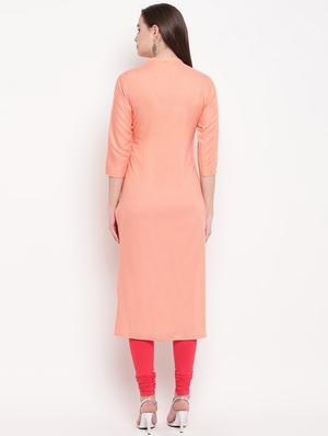 embellished straight kurta - 16954764 - Standard Image - 3