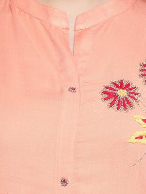 embellished straight kurta - 16954764 - Standard Image - 4