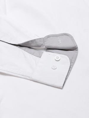 white solid casual shirt - 16954768 - Standard Image - 5