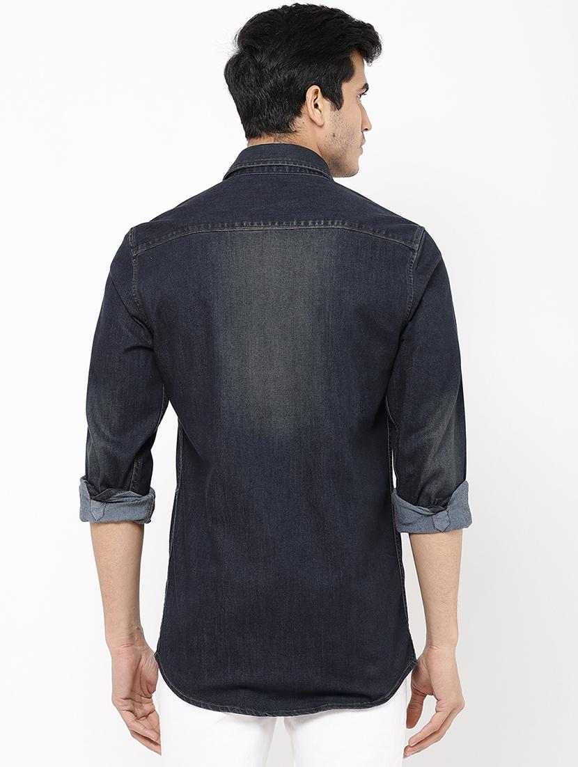 black faded casual shirt - 16954773 - Zoom Image - 3