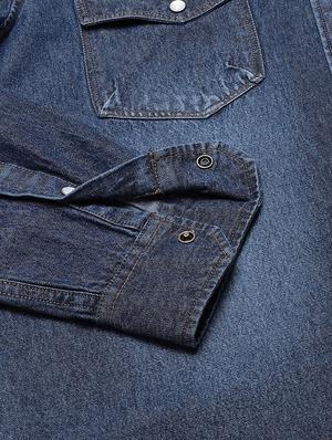 blue faded casual shirt - 16954776 - Standard Image - 5